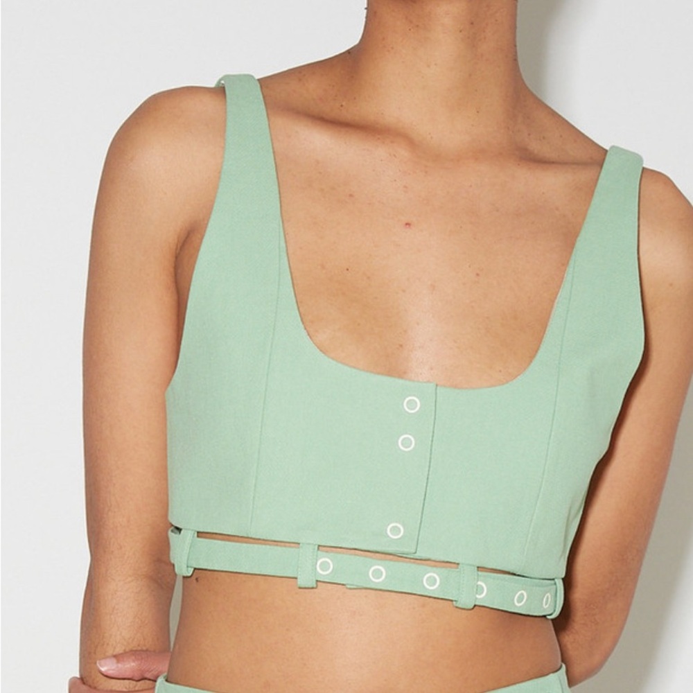GANNI Suiting Crop Top 38 - Picture 8 of 8